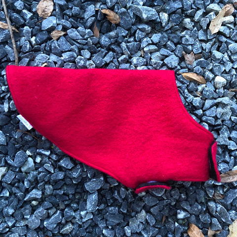Red Wool Animal Vest