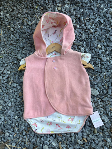 Size 3 Pale pink with white floral and frills