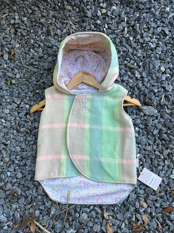 Size 3 Pastel tartan with peach unicorns