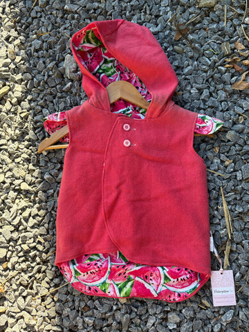 Size 5 Watermelon pink with watermelon and frills