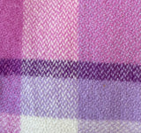 Purples, Pink and White Tartan Wool Vest