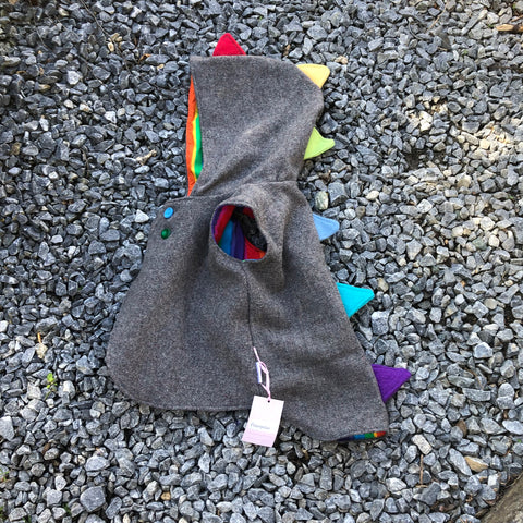 Size 3 Grey with rainbow and spikes