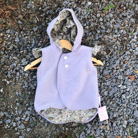 Lilac wool vest