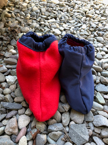 Not-so-Littlies Navy/red shoe covers