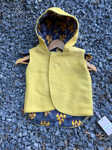 Size 0 Yellow with kowhai and frills