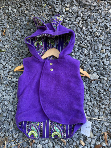 Bright Purple Wool Vest