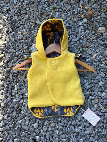 Size 00 Yellow with kowhai and frills