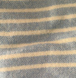 Light Blue and White Striped Wool Vest