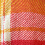 Oranges and Cream Tartan Wool Vest