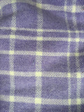 Light Purple and White Tartan Wool Vest