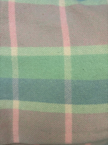 Pastel Tartan Wool Vest