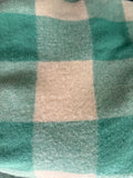 Green and Cream Checked Wool Vest