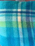 Vibrant Blues and Greens Tartan Wool Vest
