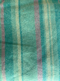 Teal and Pink Striped Wool Vest