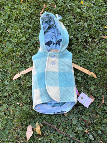 Size 000 Blue and white checked with sealife and teddy ears