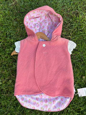 Size 5 Pink with pink strawberries and frills