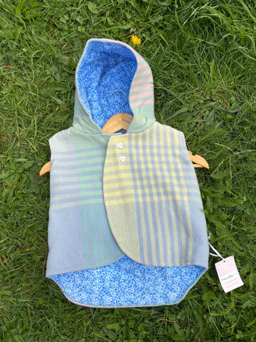 Size 3 Pastel tartan with blue floral