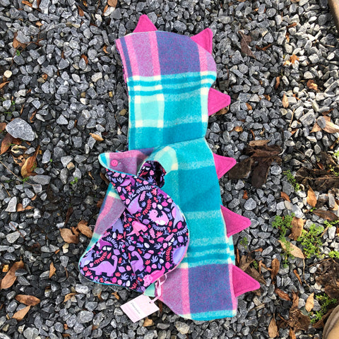 Teal, Magenta and White Tartan Wool Vest