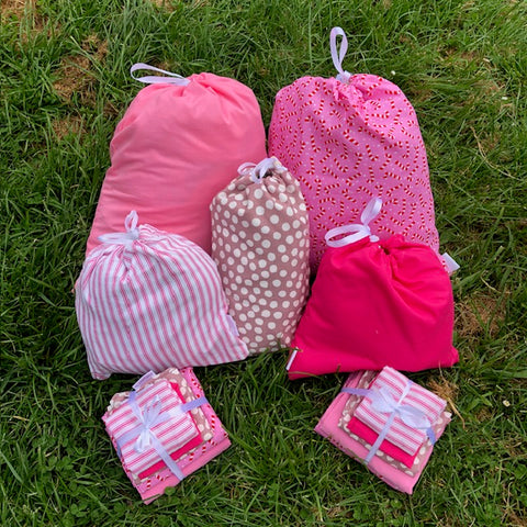 Pa-rum-pah-pum-pum Pinks Christmas Gift Bag Bundle
