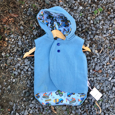 Light Blue Wool Vest