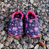 Hot Pink Wool Slippers