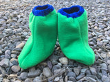 Not-so-Littlies Royal blue/kermit green shoe covers